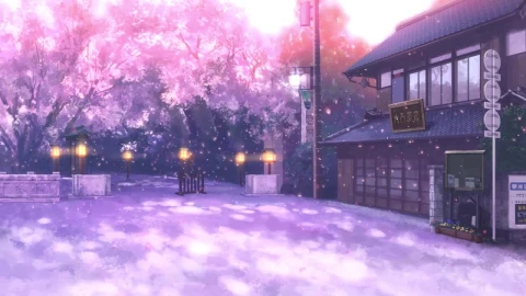Sakura Street HD Live Wallpaper For PC - Free Live Wallpaper