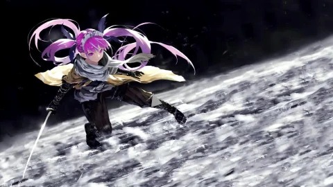 Minato Aqua Samurai Virtual Youtuber HD Live Wallpaper For PC - Free Live Wallpaper
