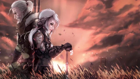 Ciri And Geralt The Witcher 3 Wild Hunt HD Live Wallpaper For PC - Free Live Wallpaper