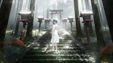 Anime Girl Torii Summer HD Live Wallpaper For PC - Free Live Wallpaper