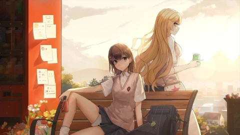 Mikoto Misaka And Misaki Shokuhou A Certain Magical Index HD Live Wallpaper For PC - Free Live Wallpaper