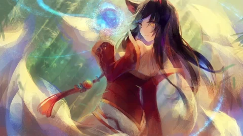 The Nine Tailed Fox Ahri League Of Legends HD Live Wallpaper For PC - Free Live Wallpaper