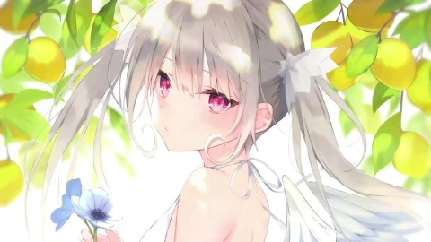Anime Girl With Lemon HD Live Wallpaper For PC - Free Live Wallpaper