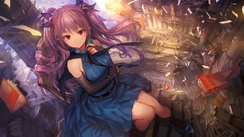 Anime Girl In The Library HD Live Wallpaper For PC - Free Live Wallpaper