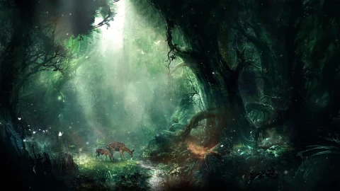 Deer In The Forest HD Live Wallpaper For PC - Free Live Wallpaper