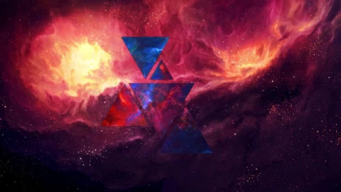 Abstract Galaxy Triangles HD Live Wallpaper For PC - Free Live Wallpaper