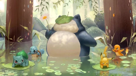 Pokemon Playing In The Water HD Live Wallpaper For PC - Free Live Wallpaper