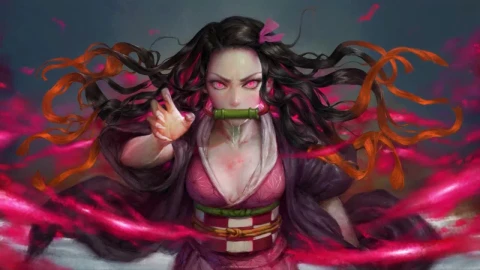 Nezuko Kamado Demon Kimetsu No Yaiba HD Live Wallpaper For PC - Free Live Wallpaper
