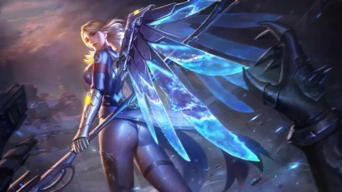 Combat Medic Ziegler Mercy Overwatch HD Live Wallpaper For PC - Free Live Wallpaper