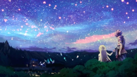 Natsu And Lucy Starry Night Sky Fairy Tail HD Live Wallpaper For PC - Free Live Wallpaper