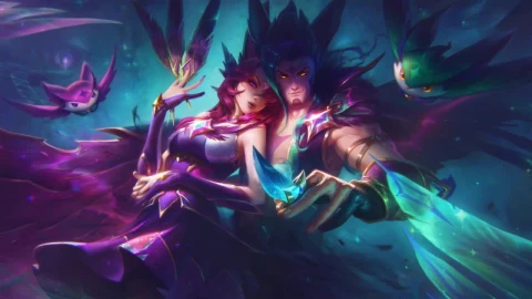Star Guardian Xayah And Rakan League Of Legends HD Live Wallpaper For PC - Free Live Wallpaper