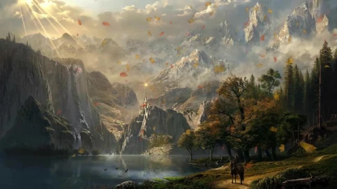 Sunset On Fantasy Castle HD Live Wallpaper For PC - Free Live Wallpaper