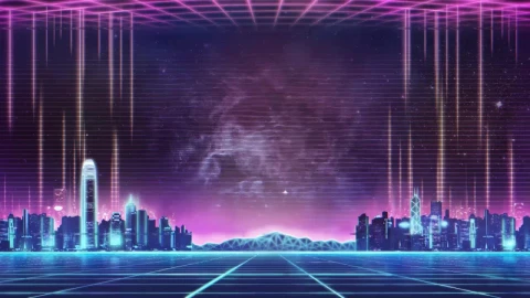 Abstract City Buildings Neon HD Live Wallpaper For PC - Free Live Wallpaper