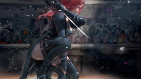 Burning Rose Ghostblade 1 HD Live Wallpaper For PC - Free Live Wallpaper