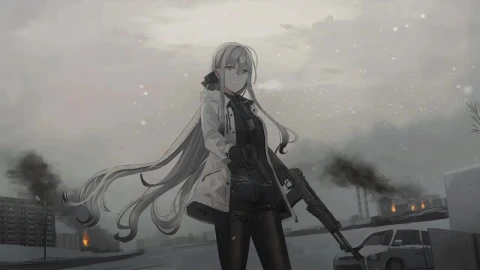 Anime Girl With Gun HD Live Wallpaper For PC - Free Live Wallpaper