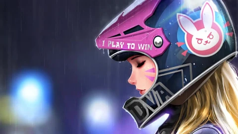 Dva Motorcycle Girl Overwatch HD Live Wallpaper For PC - Free Live Wallpaper