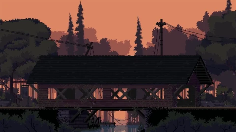 House Bridge Pixel HD Live Wallpaper For PC - Free Live Wallpaper