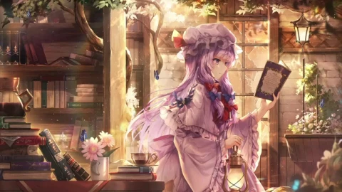 Patchouli Knowledge Touhou HD Live Wallpaper For PC - Free Live Wallpaper