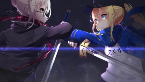 Mysterious Heroine X Vs Saber Fate Grand Order HD Live Wallpaper For PC - Free Live Wallpaper