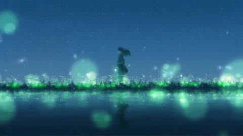 Anime Girl In The Field HD Live Wallpaper For PC - Free Live Wallpaper