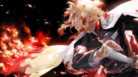 Kyoujurou Rengoku Kimetsu No Yaiba HD Live Wallpaper For PC - Free Live Wallpaper
