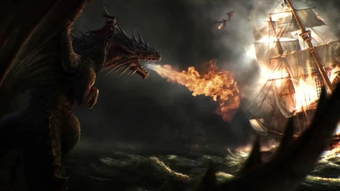 Dragon Attacking The Ship HD Live Wallpaper For PC - Free Live Wallpaper