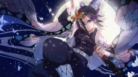 Shinobu Kochou Kimetsu No Yaiba 3 HD Live Wallpaper For PC - Free Live Wallpaper