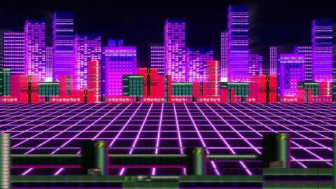 Chemical Plant Zone Vaporwave Sonic The Hedgehog 2 HD Live Wallpaper For PC - Free Live Wallpaper