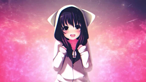 Happy Anime Girl HD Live Wallpaper For PC - Free Live Wallpaper