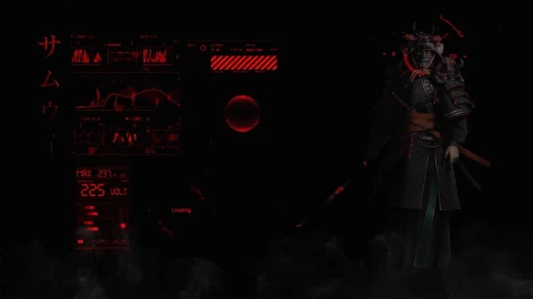 Samurai Cyberpunk HD Live Wallpaper For PC - Free Live Wallpaper