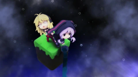 Girls In Space Minecraft HD Live Wallpaper For PC - Free Live Wallpaper