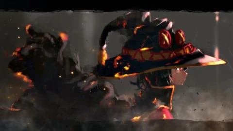 Megumin Scorched Scares Konosuba Gods Blessing On This Wonderful World HD Live Wallpaper For PC - Free Live Wallpaper