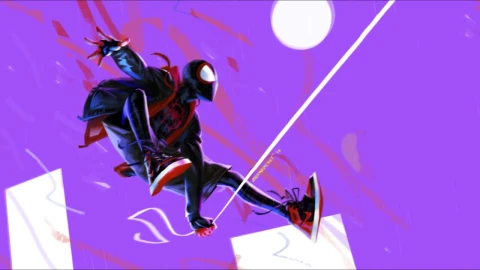 Spider Man Swinging In The Rain Spider Man Into The Spider Verse HD Live Wallpaper For PC - Free Live Wallpaper
