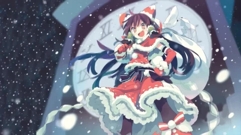 Hakurei Reimu Christmas Touhou Project HD Live Wallpaper For PC - Free Live Wallpaper