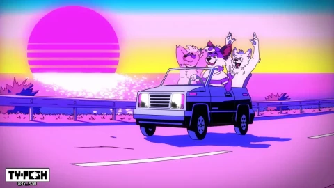 Furries Car Vaporwave HD Live Wallpaper For PC - Free Live Wallpaper