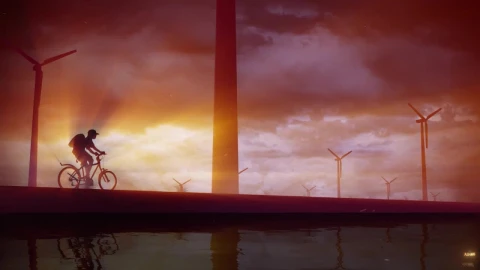 Anime Boy Riding A Bicycle Home HD Live Wallpaper For PC - Free Live Wallpaper