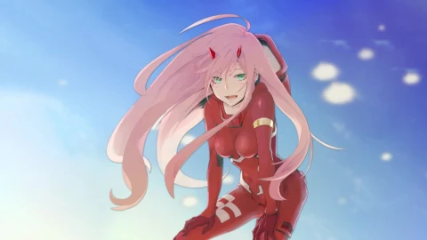 Zero Two In A Pilot Suit Darling In The Franxx HD Live Wallpaper For PC - Free Live Wallpaper