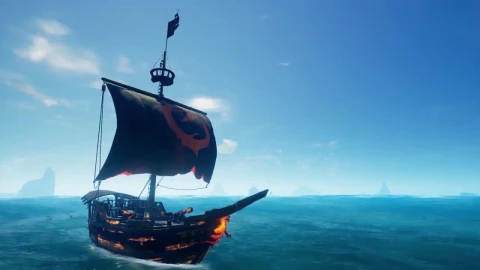 Sea Of Thieves Sloop Ashen Dragon HD Live Wallpaper For PC - Free Live Wallpaper
