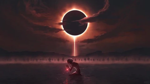 Griffith Kneel Under The Eclipse Berserk HD Live Wallpaper For PC - Free Live Wallpaper
