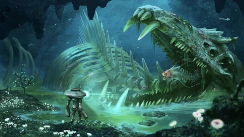 Monster Bones Under The Sea Subnautica HD Live Wallpaper For PC - Free Live Wallpaper