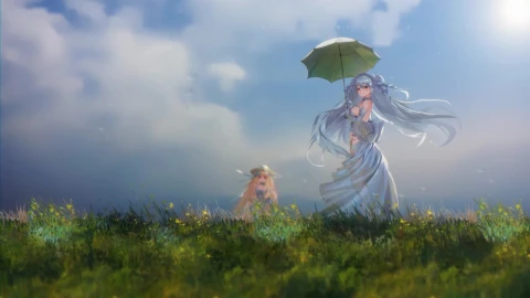 Anime Girls With Umbrella HD Live Wallpaper For PC - Free Live Wallpaper