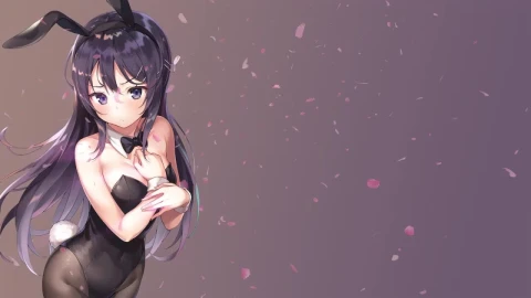 Mai Sakurajima In Her Bunny Suit Rascal Does Not Dream Of Bunny Girl Senpai HD Live Wallpaper For PC - Free Live Wallpaper
