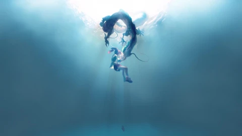 Chihiro Ogino And Haku Underwater Spirited Away HD Live Wallpaper For PC - Free Live Wallpaper