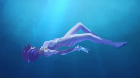 Rei Ayanami Underwater Neon Genesis Evangelion HD Live Wallpaper For PC - Free Live Wallpaper