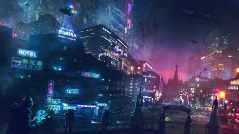 Night City Rain Cyberpunk 2077 HD Live Wallpaper For PC - Free Live Wallpaper