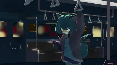 Michiru Kagemori In The Night Train HD Live Wallpaper For PC - Free Live Wallpaper