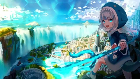 Gawr Gura Atlantis Virtual Youtuber HD Live Wallpaper For PC - Free Live Wallpaper