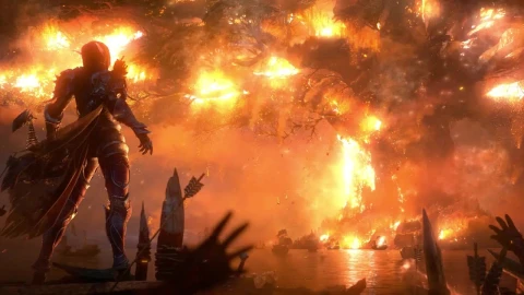 Sylvanas Burning Teldrassil World Of Warcraft Battle For Azeroth HD Live Wallpaper For PC - Free Live Wallpaper