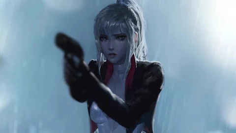 Girl Holding A Gun In The Rain HD Live Wallpaper For PC - Free Live Wallpaper