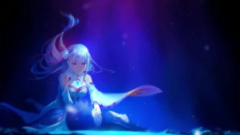Emilia And Subaru Under The Water Re Zero HD Live Wallpaper For PC - Free Live Wallpaper